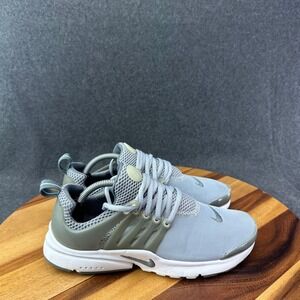 Nike Air Presto Shoes Boys Sz 6Y Womens Size 7.5 Gray White 833875-010 Sneakers